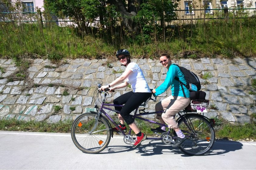 Bild mit Radfahrern auf einer Biketour