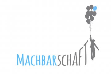 Logo der Machbarschaft mit Balloons
